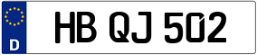 Trailer License Plate